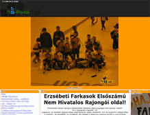 Tablet Screenshot of hokiportal.gportal.hu